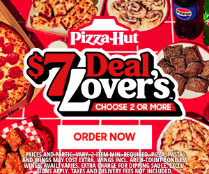 $7 DEAL LOVERS PIZZA HUT LIMITED TIME
