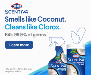New Clorox Scentiva, smells like coconuts